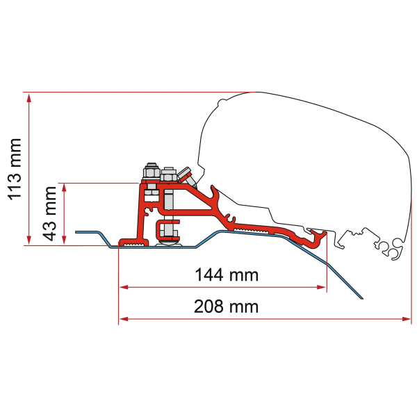 Fiamma Kit Ducato H2 Skyroof
