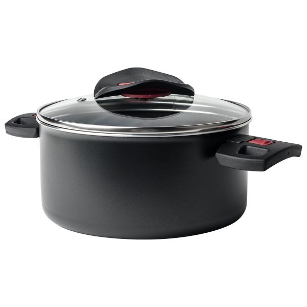 Ballarini Click&Cook Kochtopf mit Glasdeckel 3,1 l
