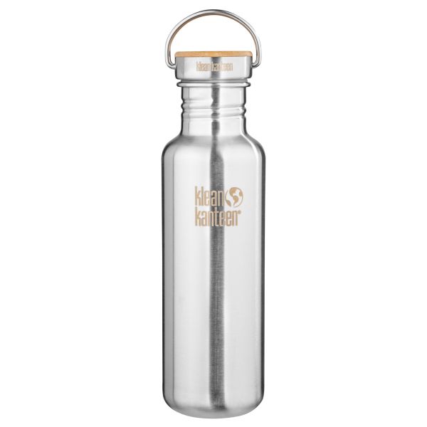 Drinking bottle with bamboo lid 800 ml