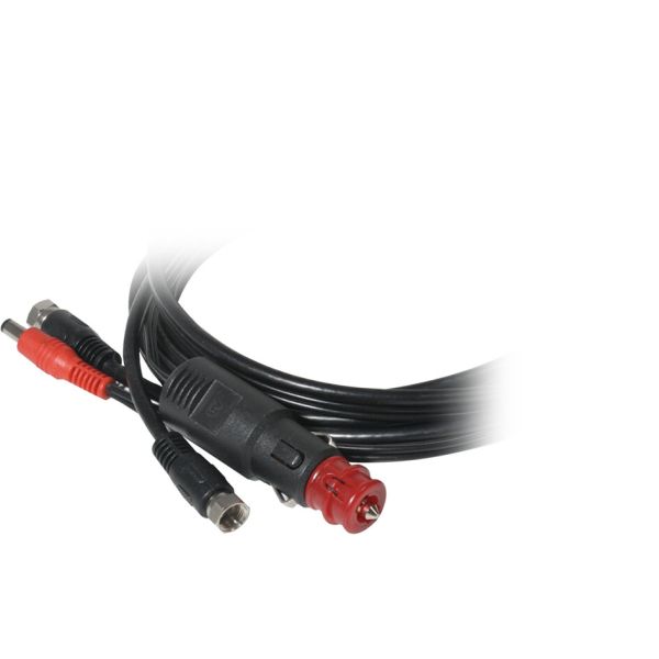 Caratec combination cable antenna and 12 volt, 1.5 m