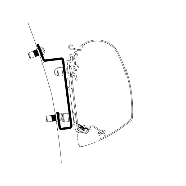 Thule Adapter für Ford Transit ab Bj. 2014/05 High Roof H3 zu TO Serie 5