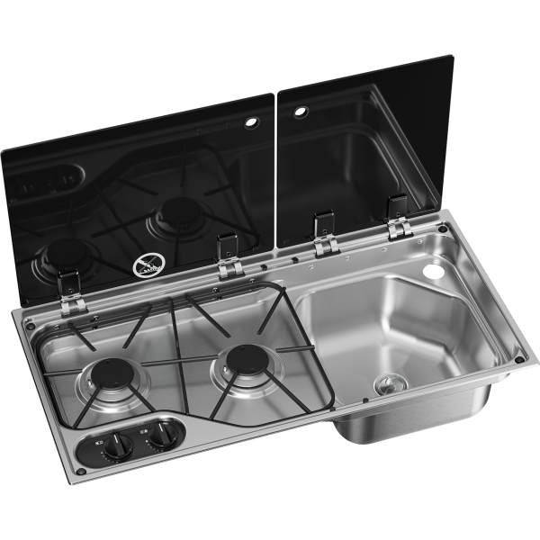 Dometic Kocher-Spülenkombination CVC 1700G – Spüle rechtsseitig