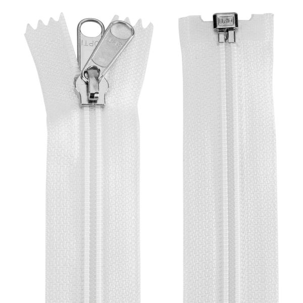 Opti tent zipper 165 cm white