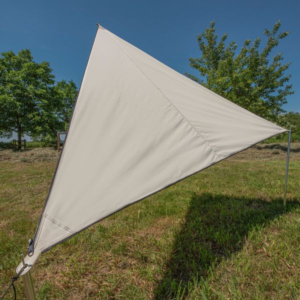 Bent Sonnensegel „TC-Zip Canvas“ Africa sand