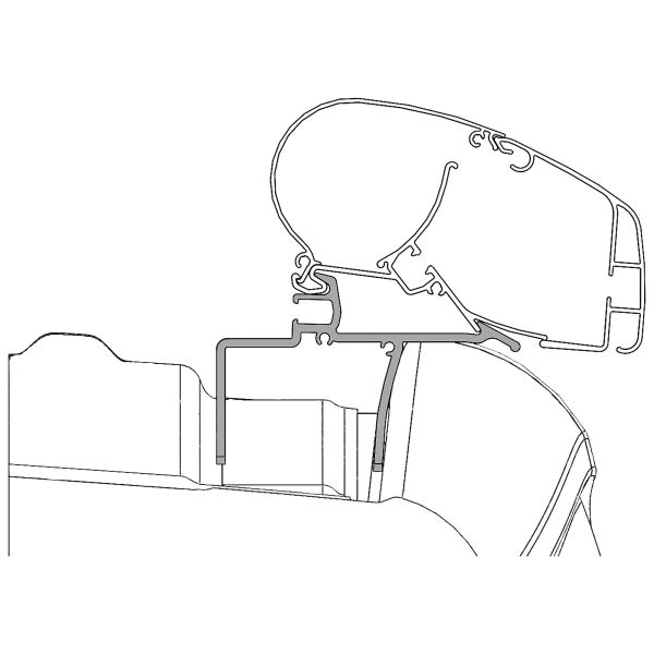 Dometic adapter for VW Crafter from model year 2017, set