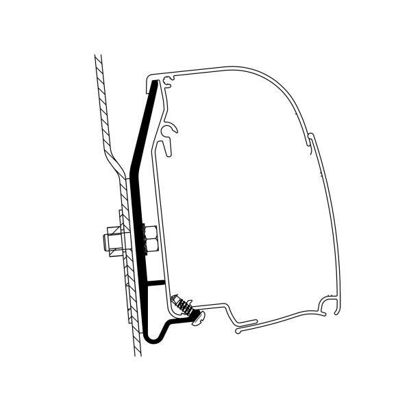 Thule Adapter Ford Nugget Westfalia mit Hochdach für 4200