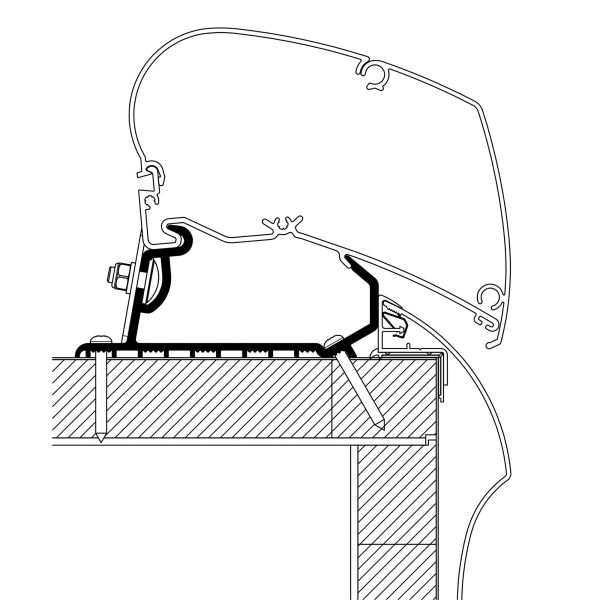 Thule adapter Hobby Optima Deluxe / Premium to TO Series 6 / 9