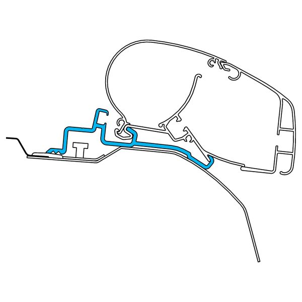 Dometic Adapter für Fiat Ducato H2 Skyroof