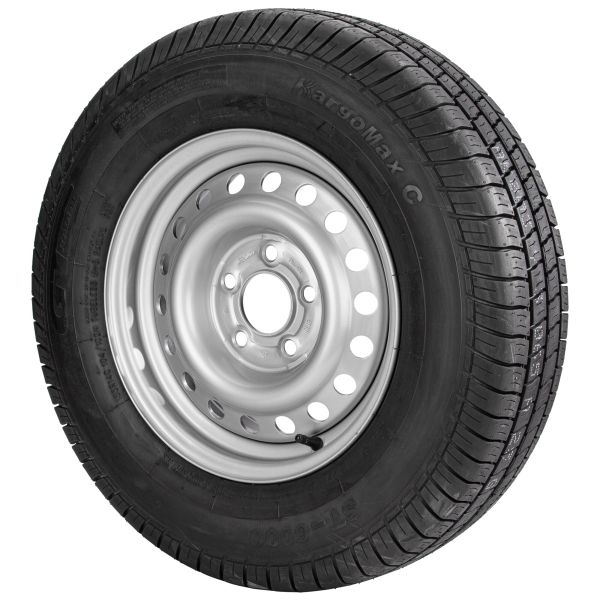 Kargomax spare wheel 185 R14 C 8PR Wheel rim 5 1/2 J x 14 # 2140092 ET 30 Ball nut