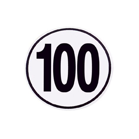 Menbaa Schild 100 km/h