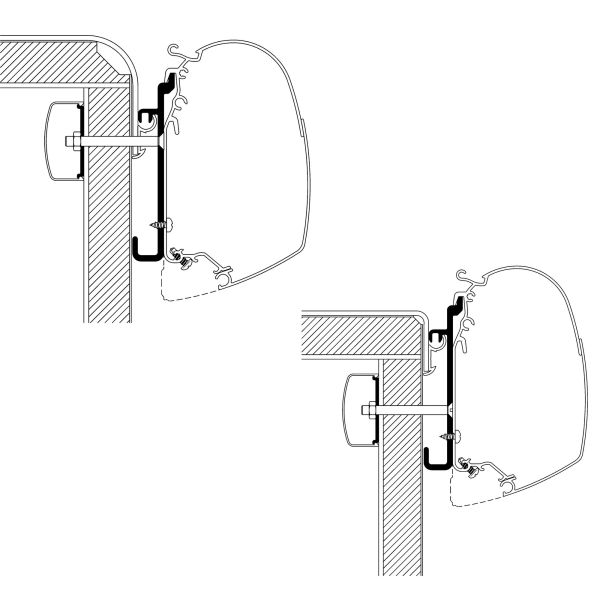 Thule Adapter für Rapido Serie 7, 8 zu TO Serie 5 und 8