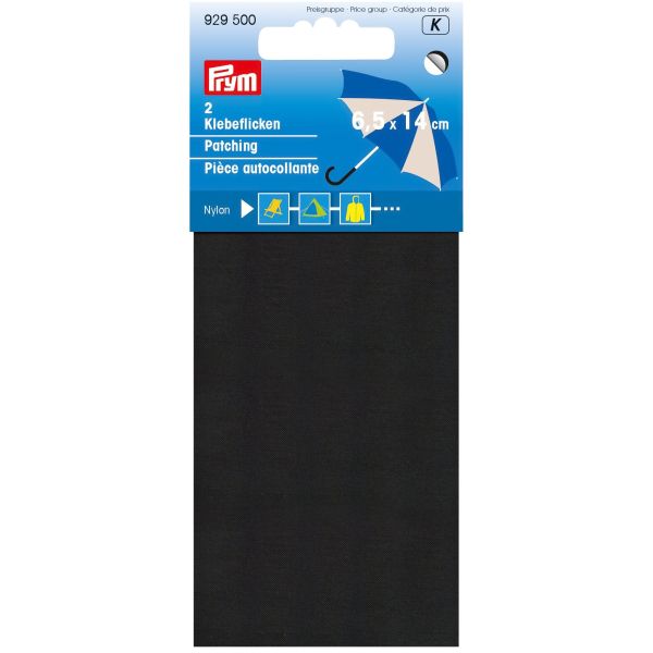 Prym Nylon Reparaturflicken schwarz