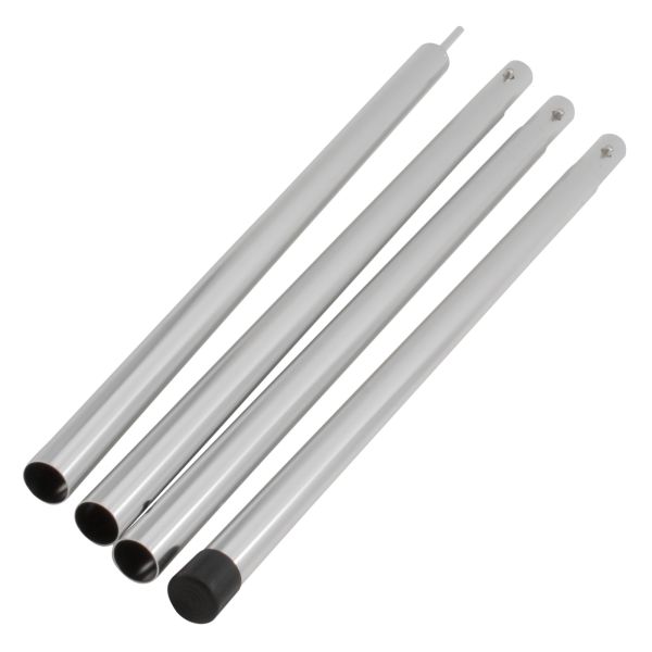 Bent aluminum pole, 22 mm