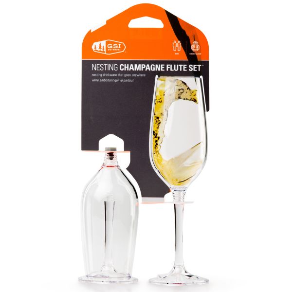 Champagne glass Nesting set of 2