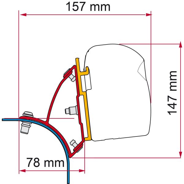 Fiamma Kit VW T5/T6 Aufstelldach Deep Black