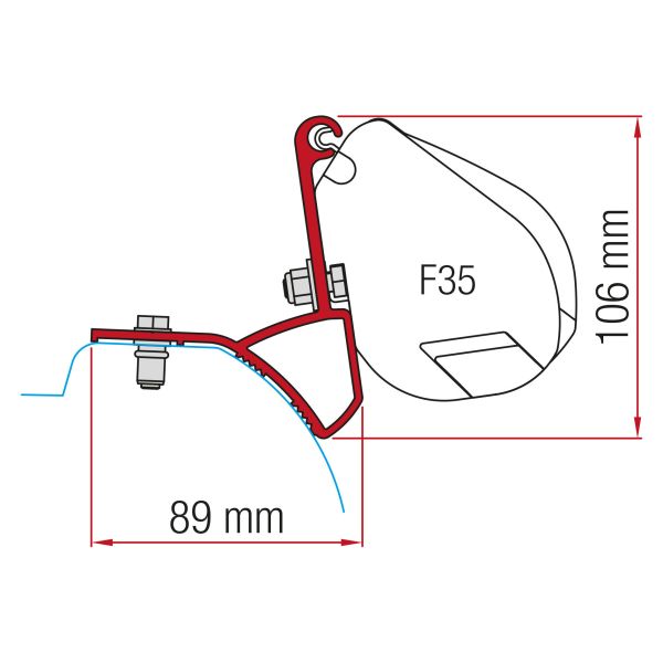 Fiamma Markisenadapter F35 Kit Renault Trafic ab 2015