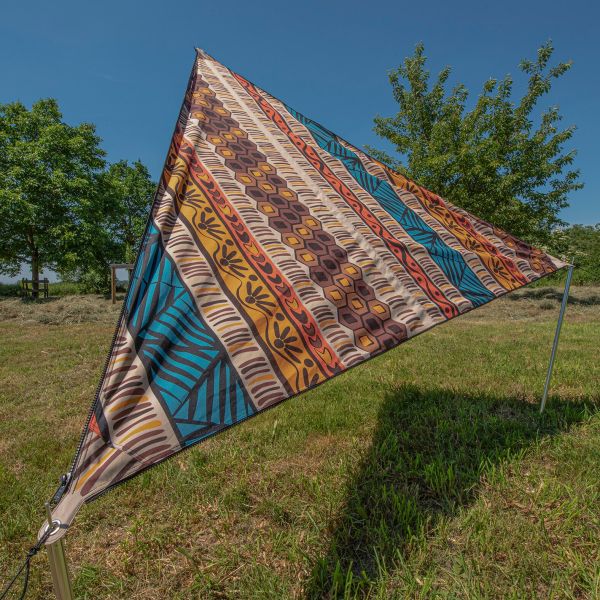 Bent Sonnensegel „TC-Zip Canvas“ Africa-Design