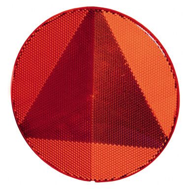 Hella triangular reflector red adhesive mounting 8RA 343 220-007